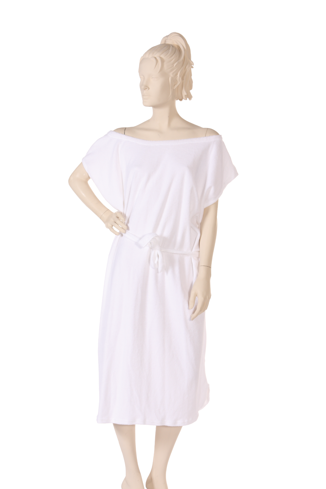 Muu-Muu Stretch Terry in White
