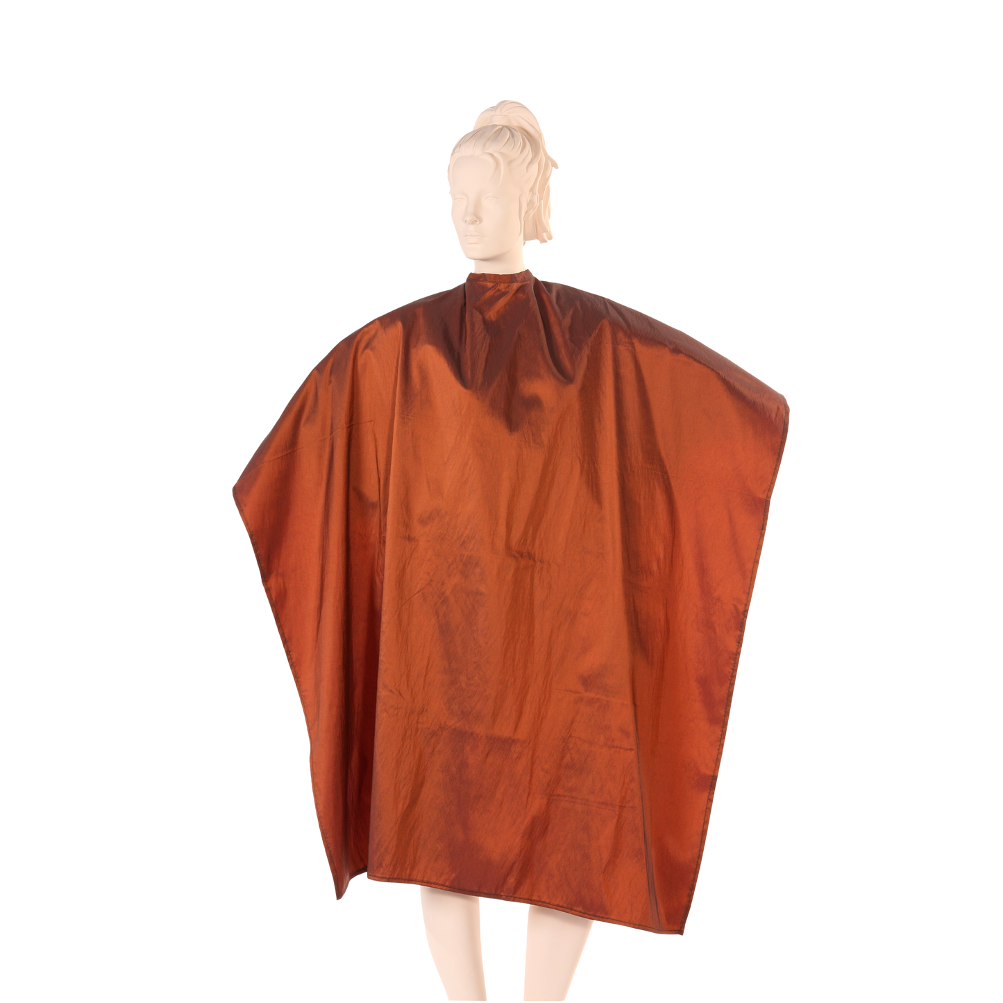 Multi-Purpose Salon Cape in Bronze Iridescent Silkara Fabric