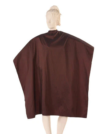 Salon Cape in Leopard Print Iridescent Silkarah Fabric