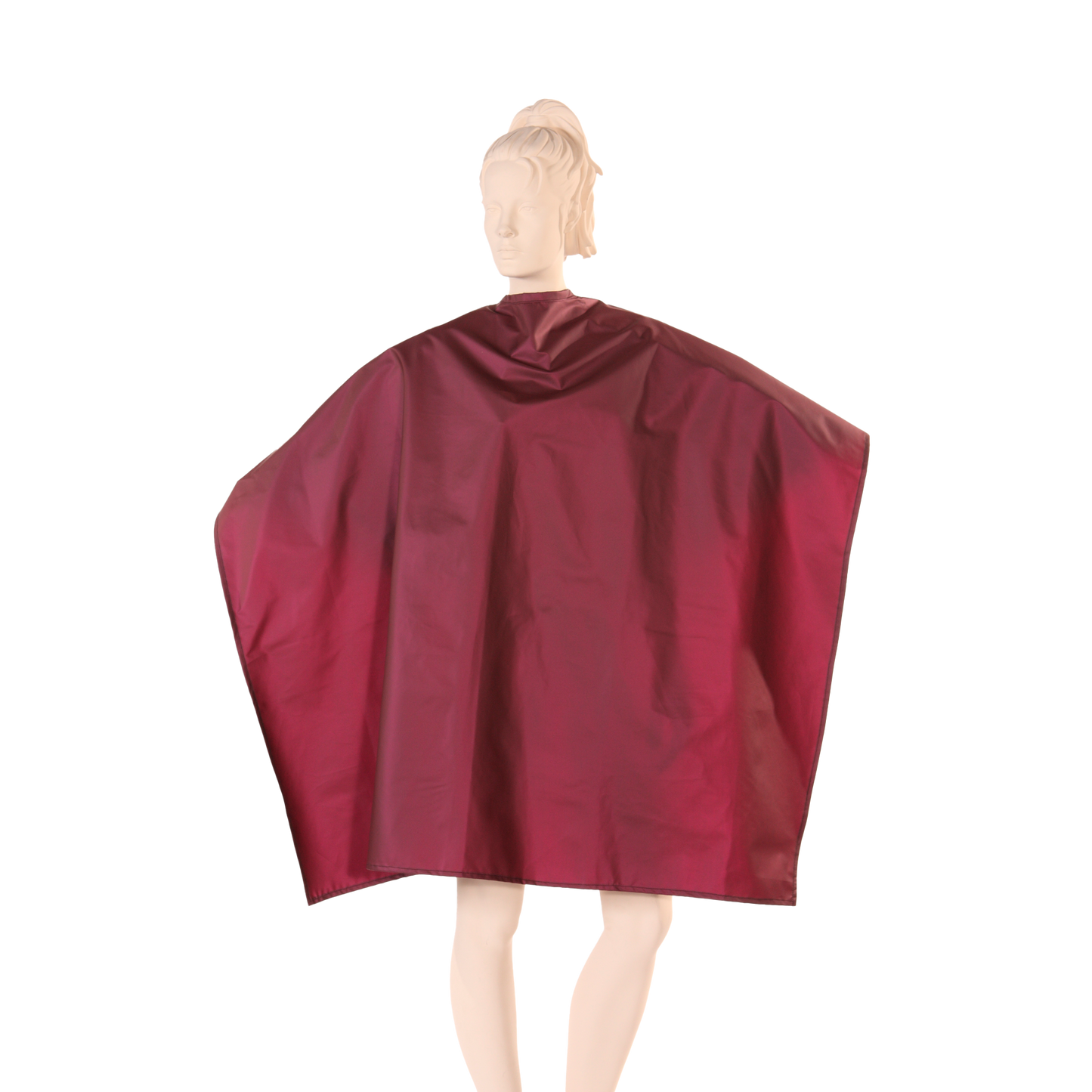 Waterproof Salon Cape in Matte Polyurethane - Burgundy