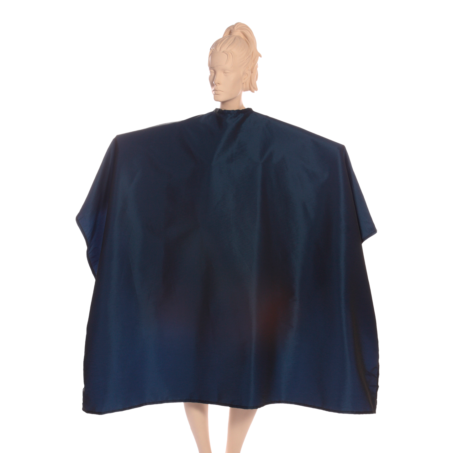 Super Salon Cape in Silkara Iridescent Fabric - Navy