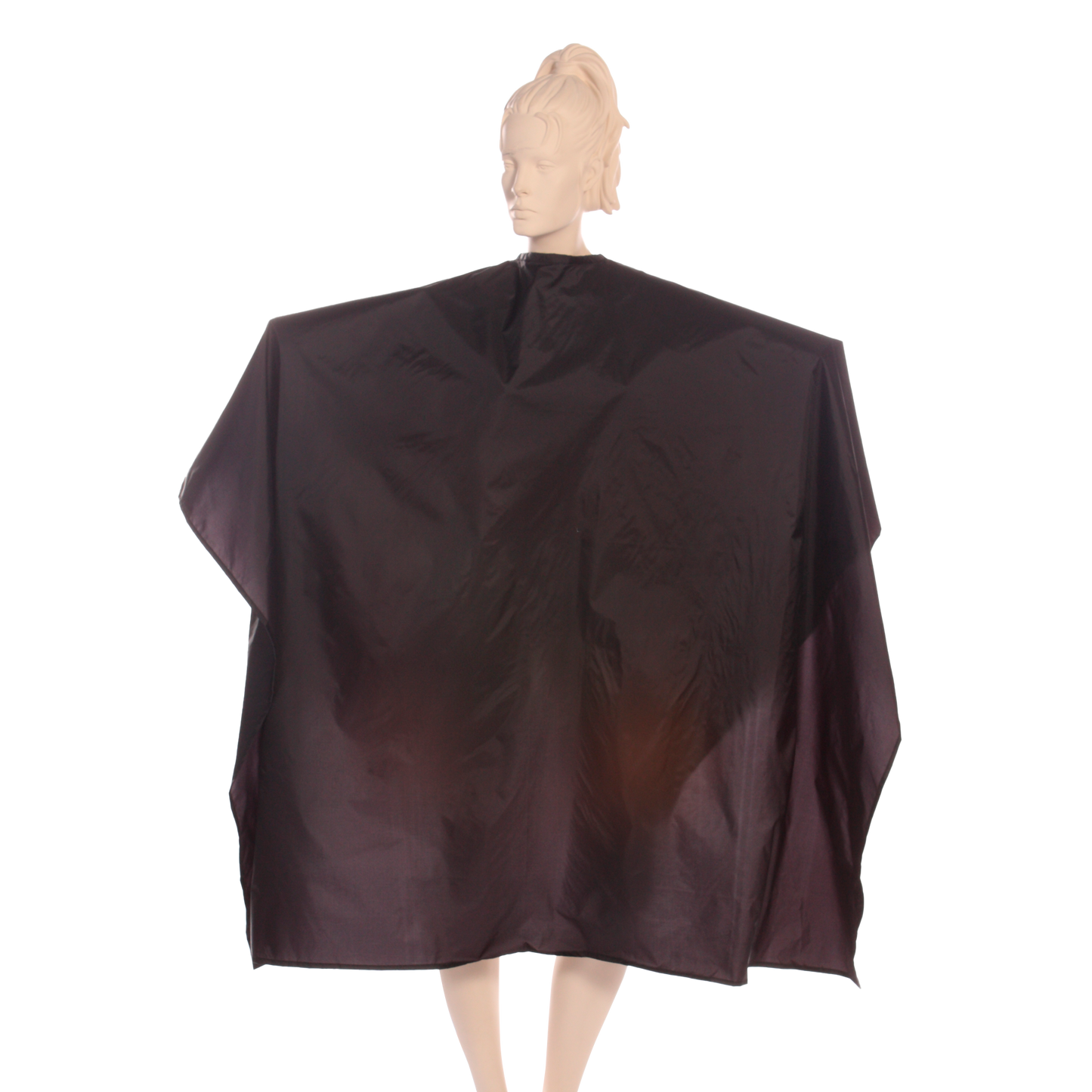 Super Salon Cape in Waterproof Nylon Taffeta - Black