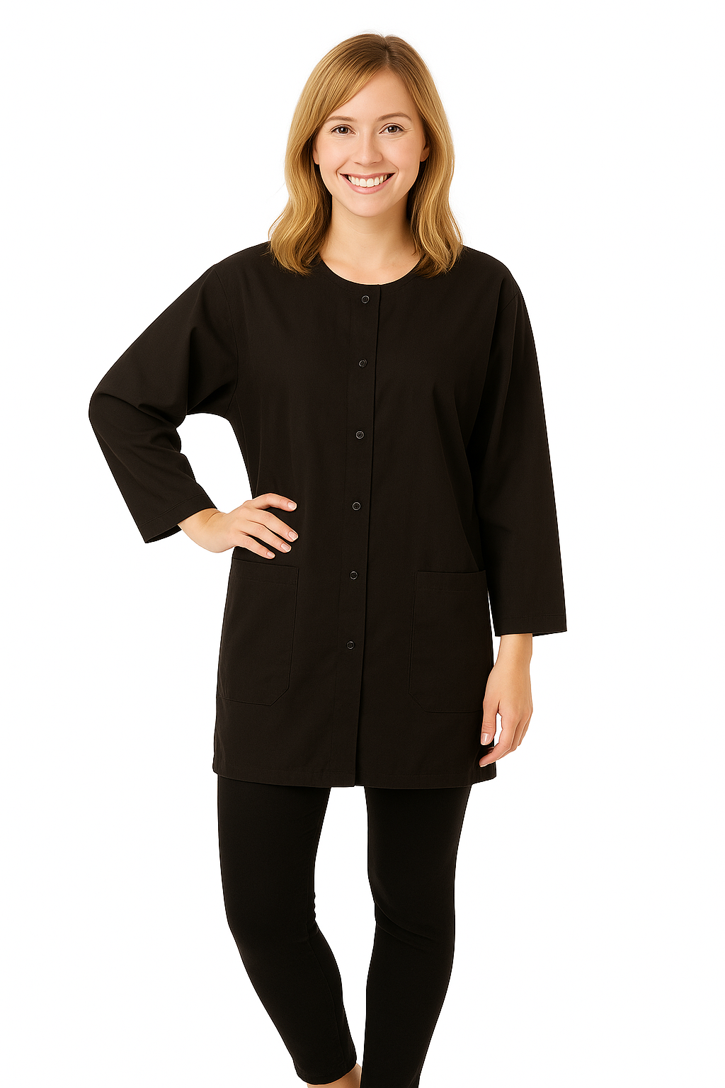 Stylist Jacket Silkara Iridescent Fabric in Black