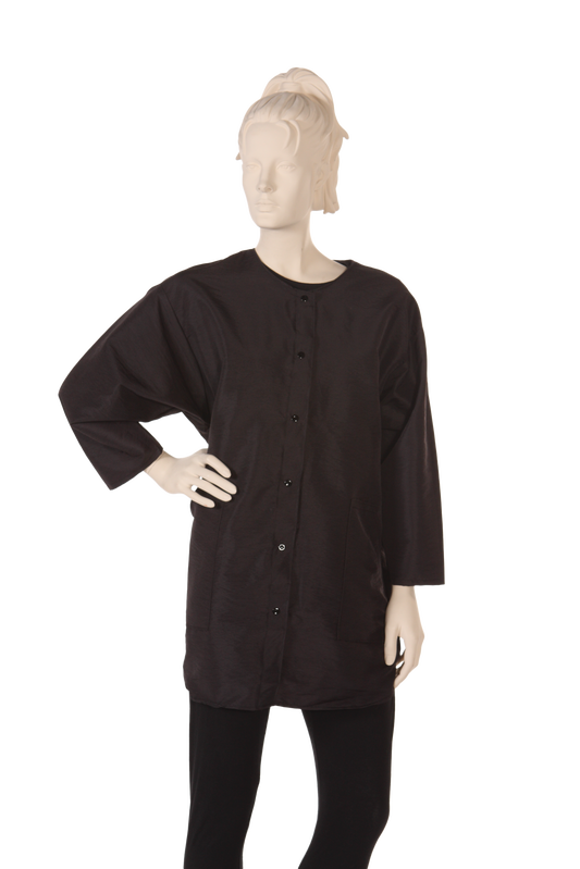 Stylist Jacket Silkara Iridescent Fabric in Black