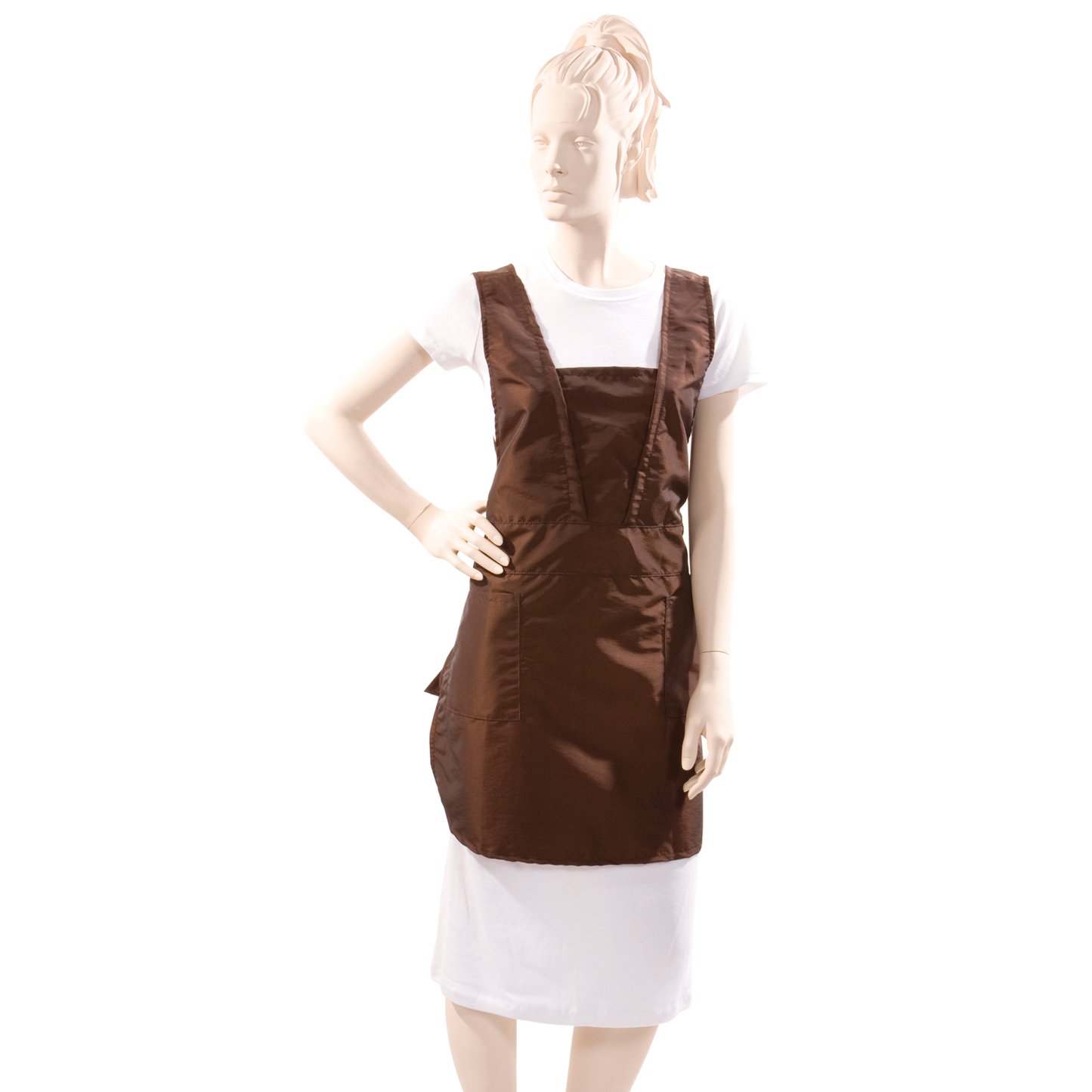 Princess Salon Apron in Brown Iridescent