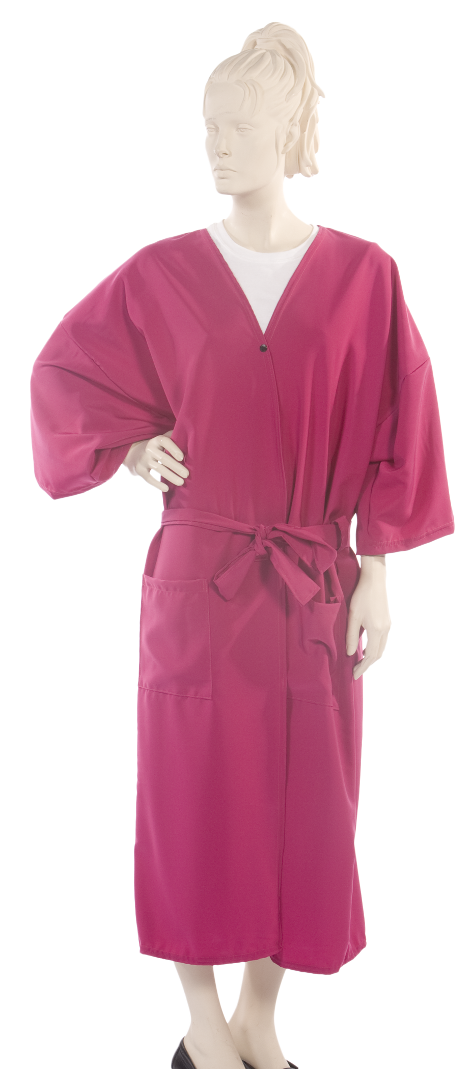 Client Gown Peachskin Fabric in Fuchsia