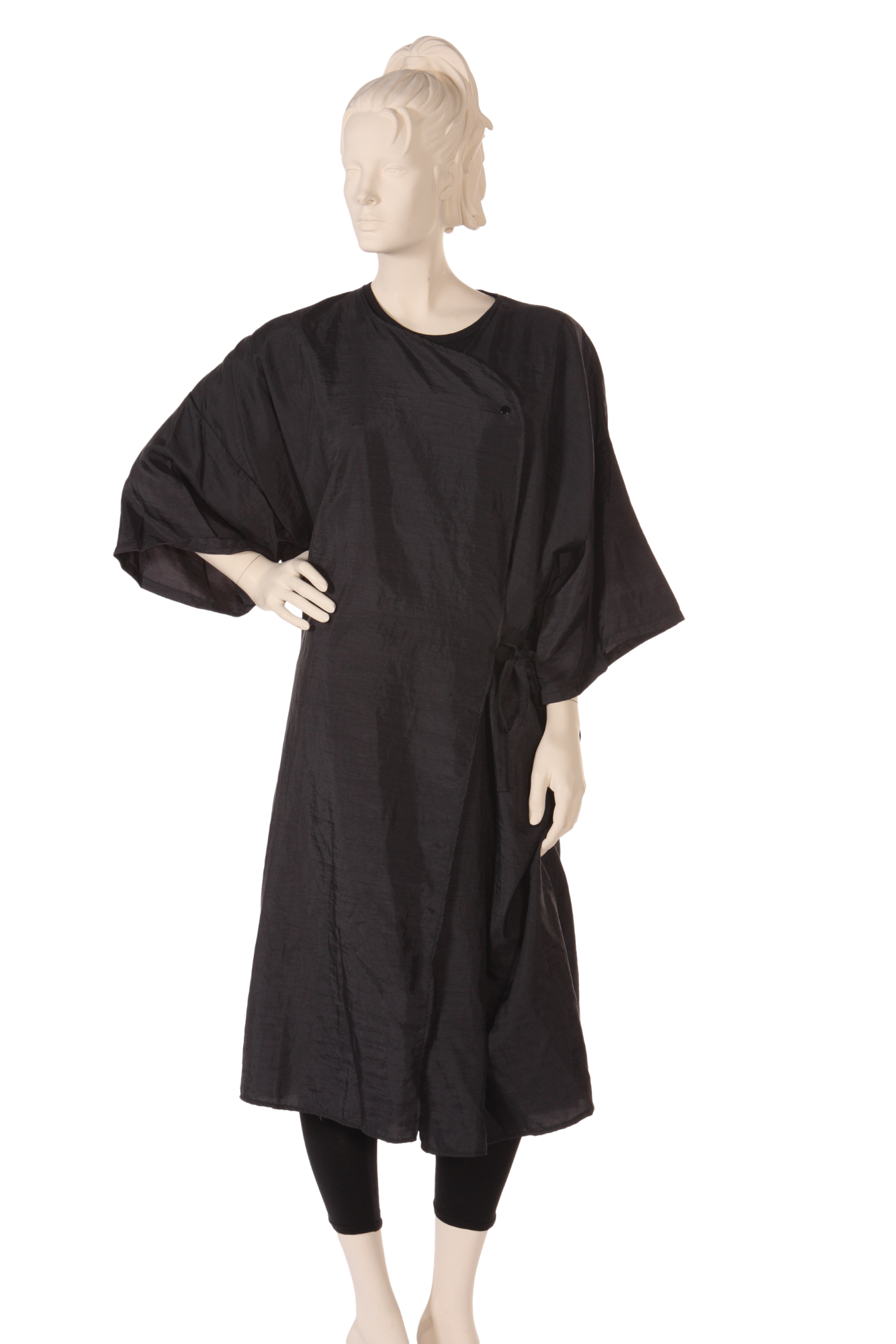 Euro Wrap Silkara Iridescent Fabric in Black