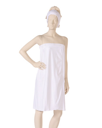 Spa Wrap with Hook and Loop Closure