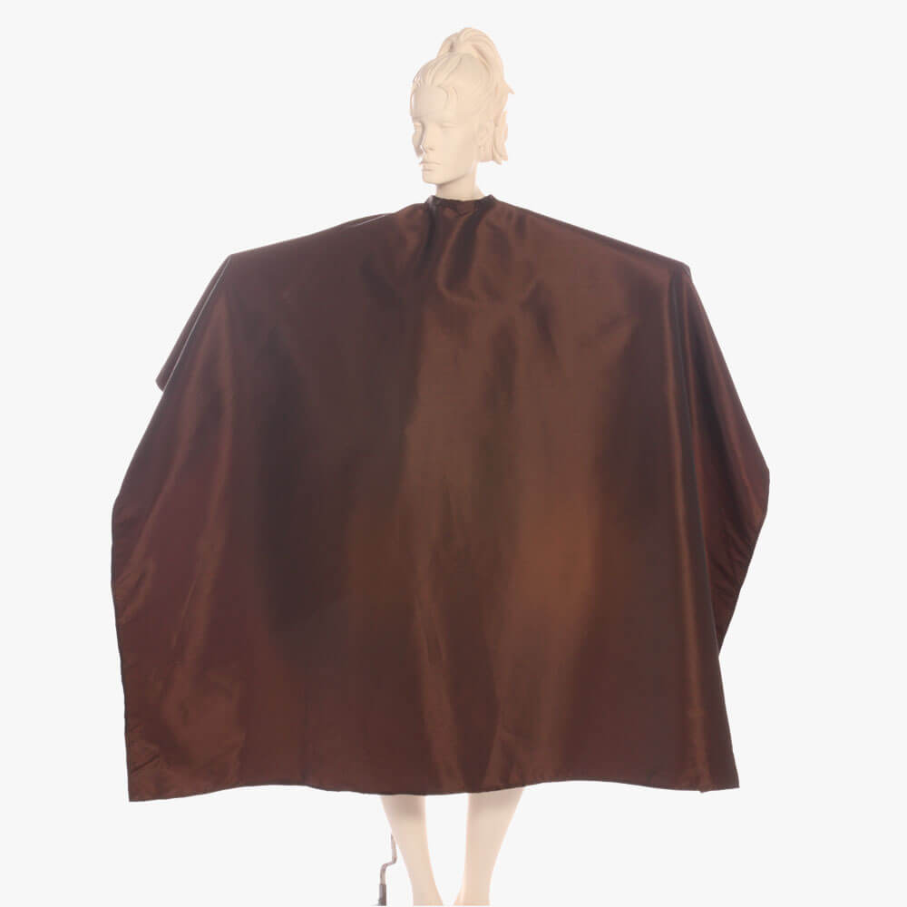 Super Salon Cape in Silkara Iridescent Fabric - Brown