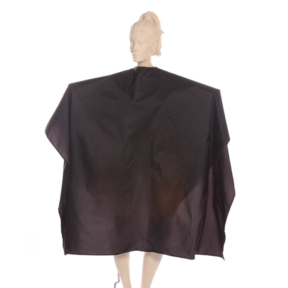 Super Salon Cape in Waterproof Nylon Taffeta - Black