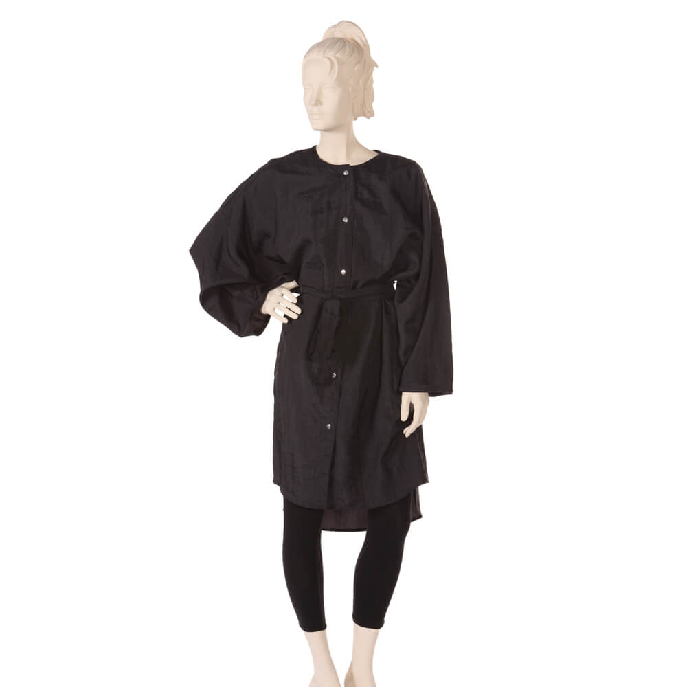 Big Shirt Silkara Iridescent Fabric in Black