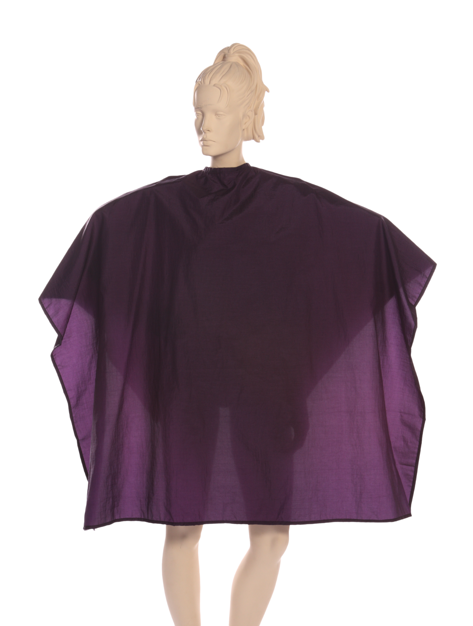 Multi-Purpose Salon Cape in 100%  Lightweight Antron Nylon Fabric in Wineberry