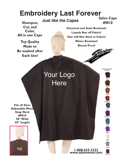 Special 12 Piece Cape Embroidery,  Buy 12 get 1 free cape