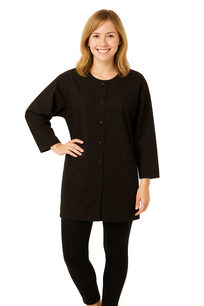 Stylist Jacket Silkara Iridescent Fabric in Black