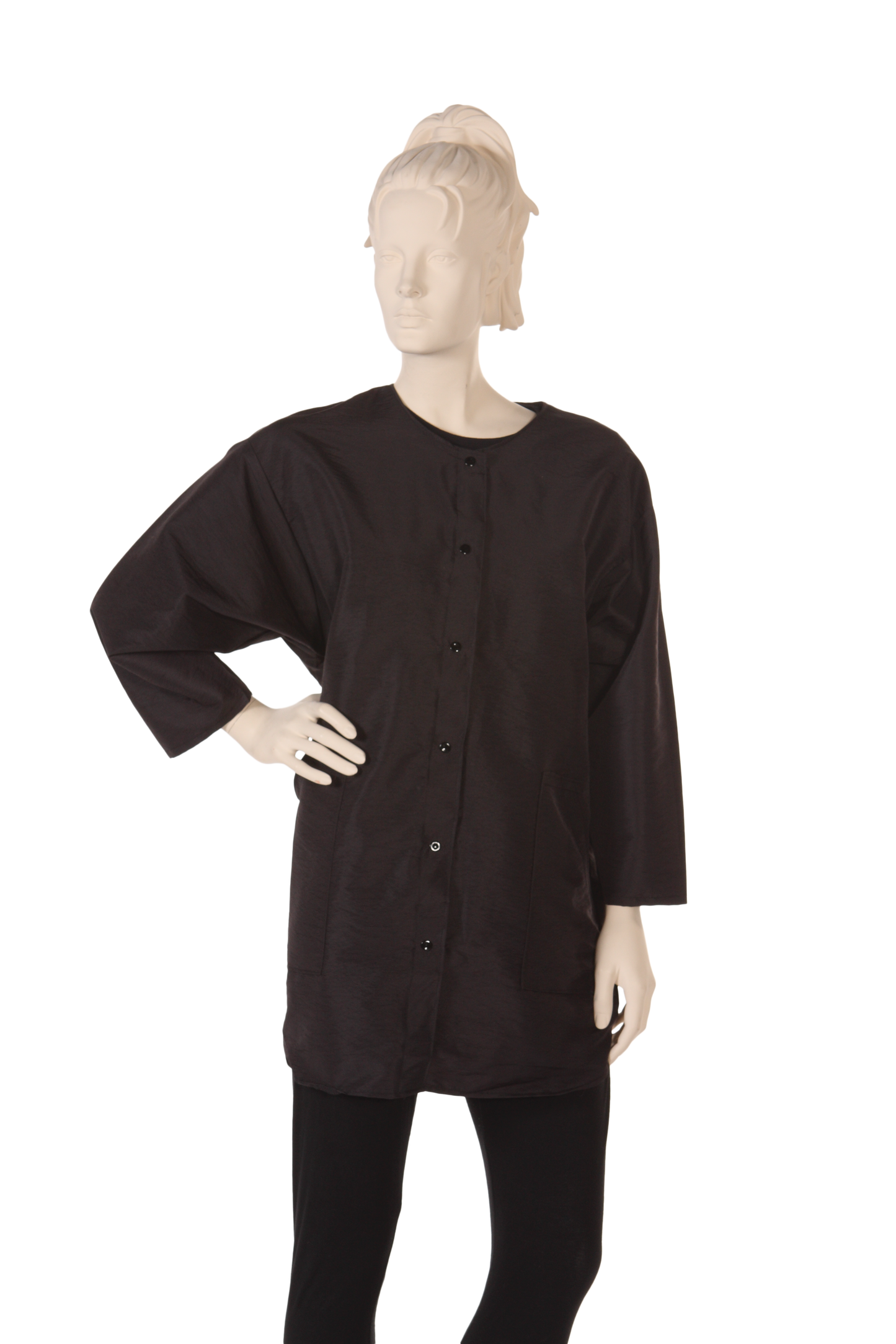 Stylist Jacket Silkara Iridescent Fabric in Black