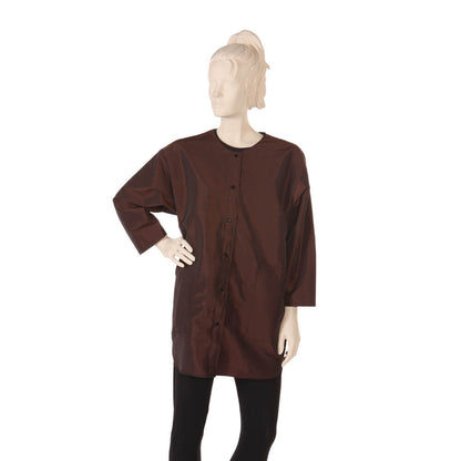Stylist Jacket Silkara Iridescent Fabric in Brown