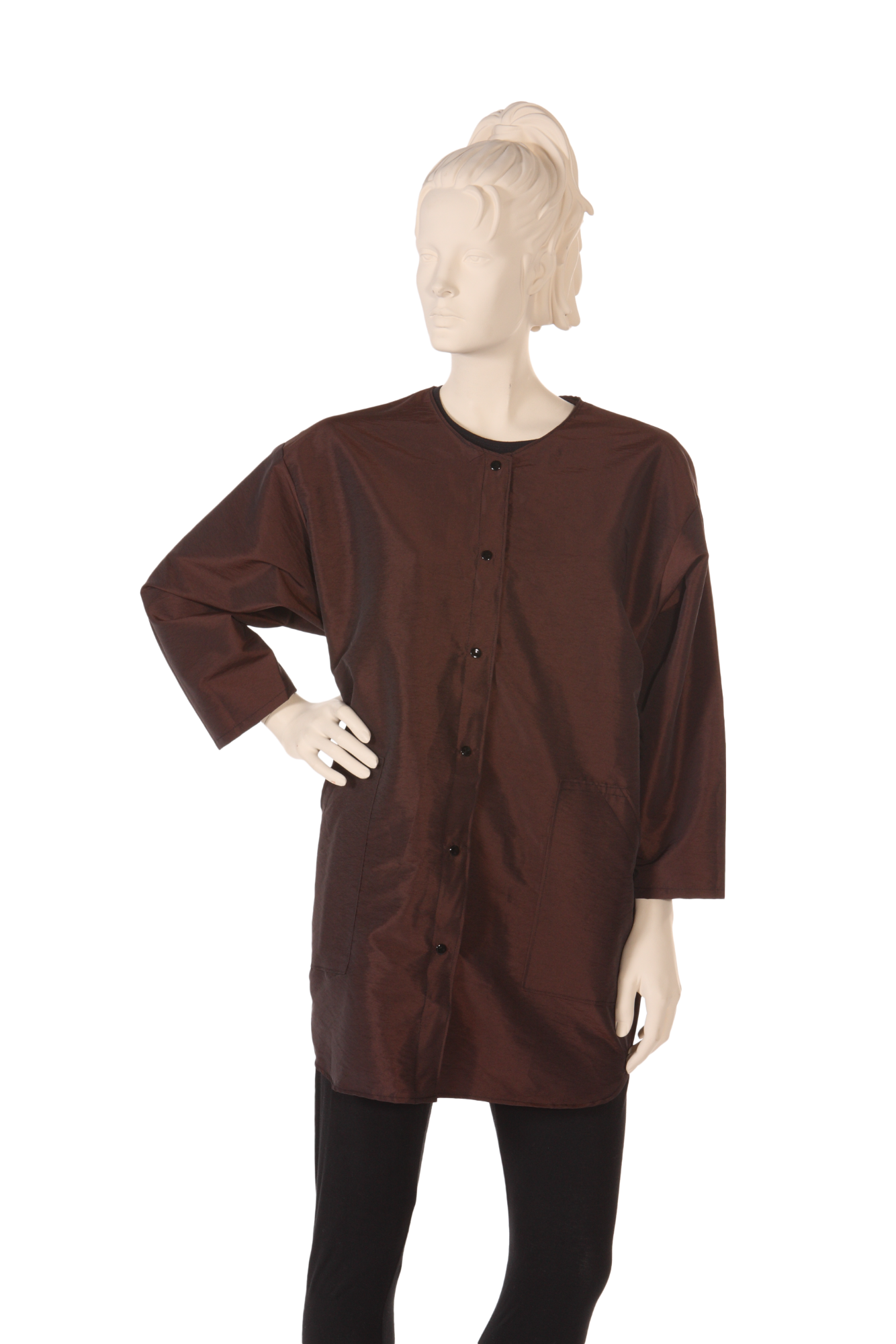 Stylist Jacket Silkara Iridescent Fabric in Brown