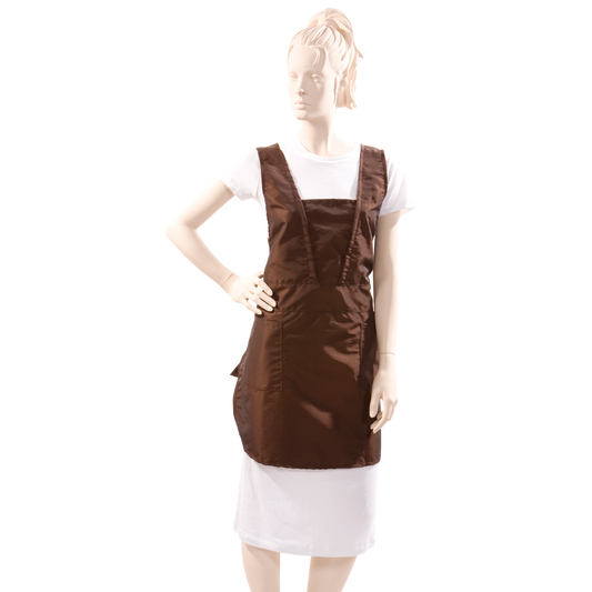 Princess Salon Apron in Brown Iridescent