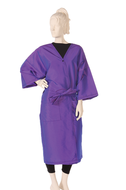Client Gown Silkara Iridescent Fabric in Purple