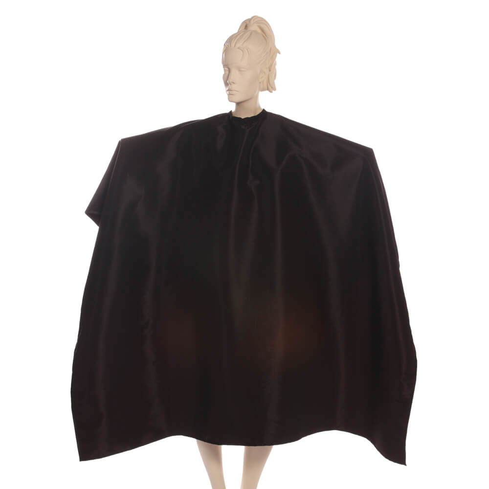 Super Salon Cape in Silkara Iridescent Fabric - Black