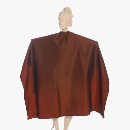 Super Salon Cape Silkara Iridescent Fabric in Brown