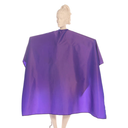 Super Salon Cape Silkara Iridescent Fabric in Purple