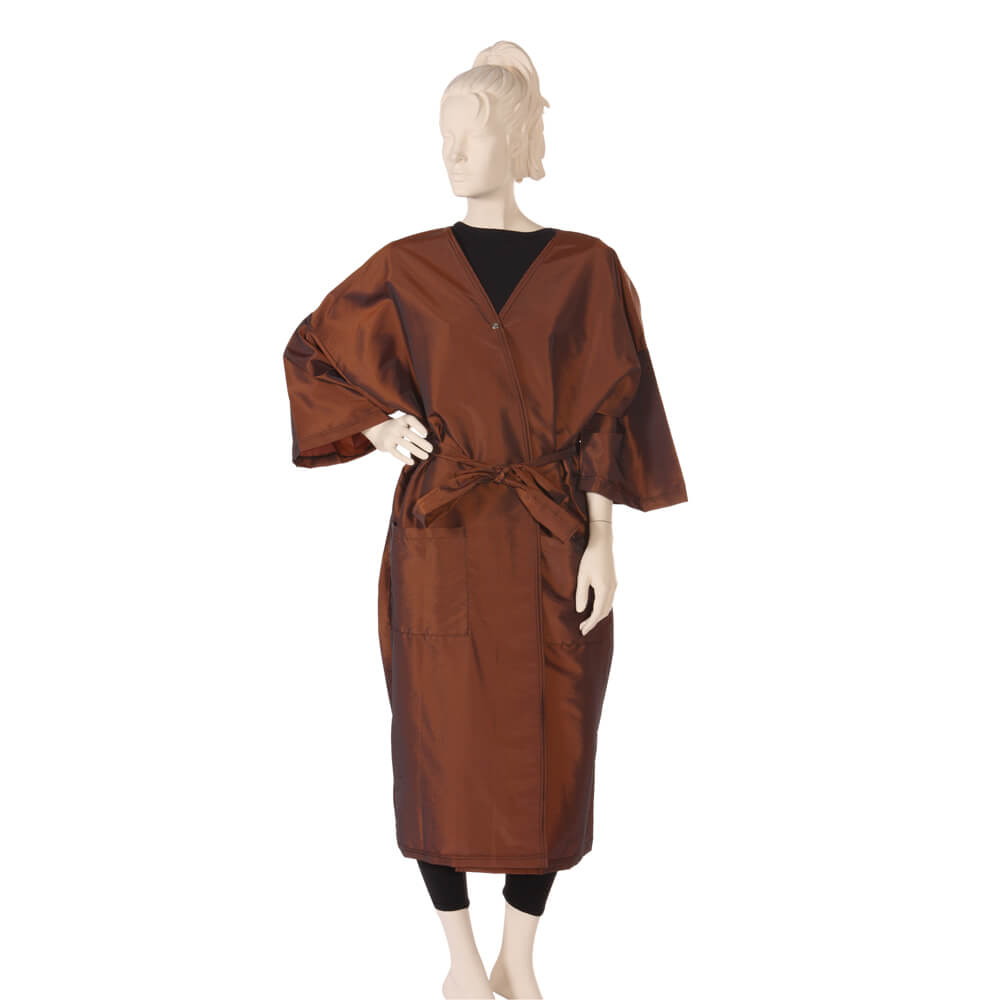 Client Gown Silkara Iridescent Fabric in Bronze