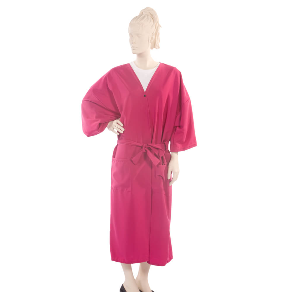 Client Gown Peachskin Fabric in Fuchsia
