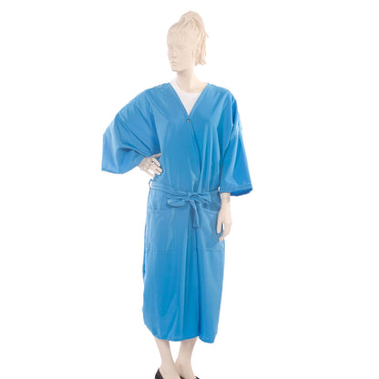 Client Gown Peachskin Fabric in Blue