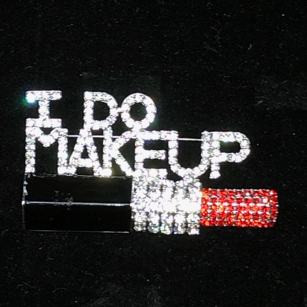 Rhinestone Pin - I DO MAKE-UP, Lip Stick