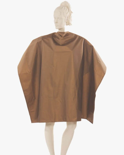 Waterproof Salon Cape In Matte Burgundy Made With Polyurethane Fabric